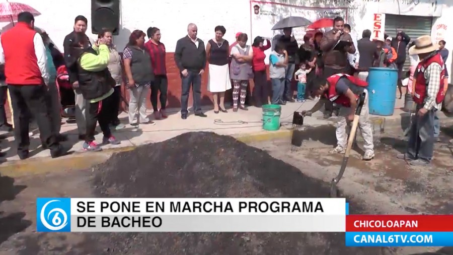 Inicia programa de bacheo en el municipio de Chicoloapan