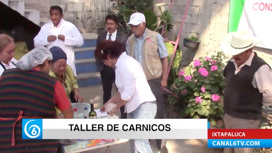 Taller de preparación de cárnicos por Desarrollo Rural Municipal