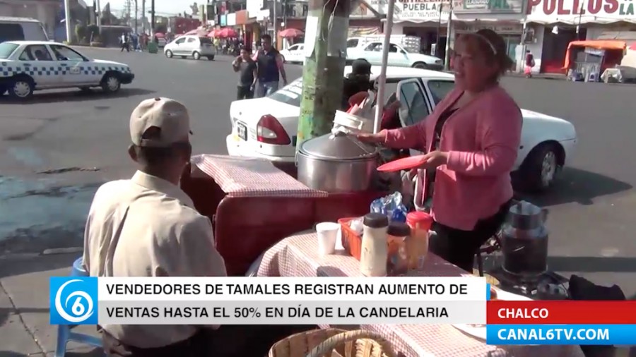 A la alza la venta de tamales en Chalco