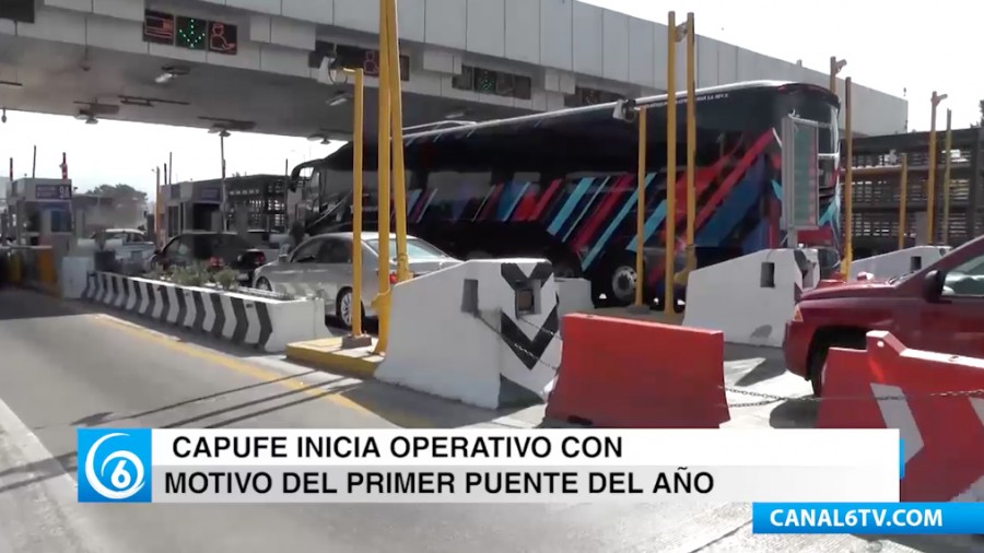 CAPUFE inicia operativo con motivo del primer puente del año