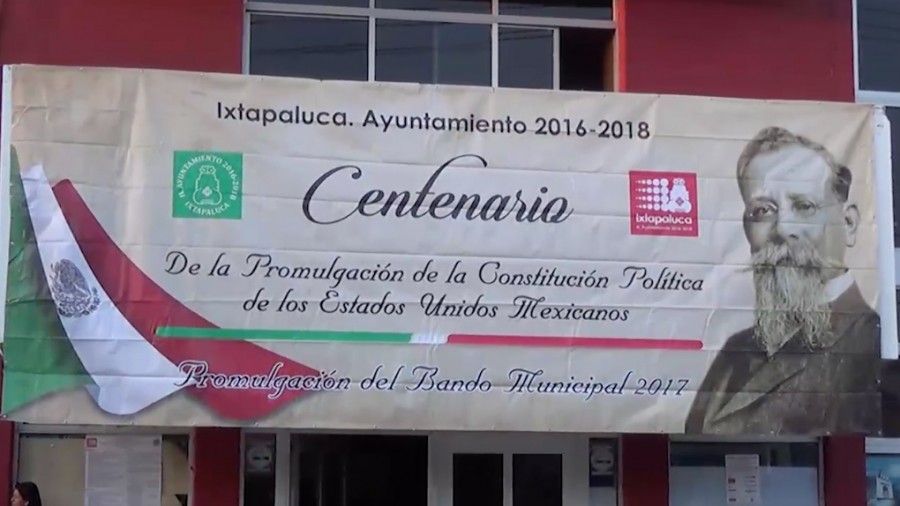 En Ixtapaluca se conmemoró el Centenario de la Constitución Política