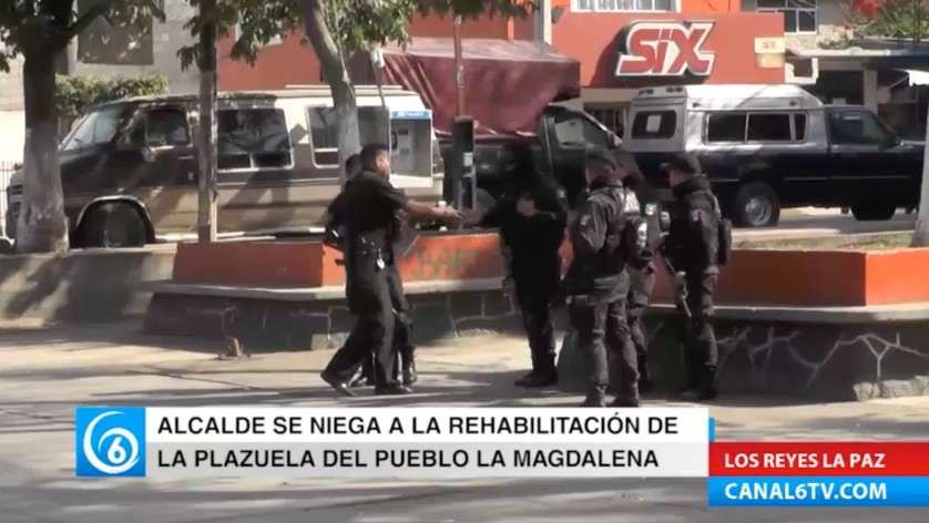 El edil Rolando Castellanos se niega a la rehabilitación de la plazuela del Pueblo de la Magdalena Atlicpac