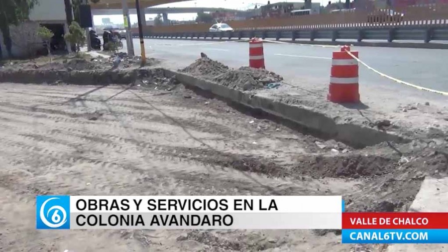 Realizan obras en la colonia Avándaro en Valle de Chalco