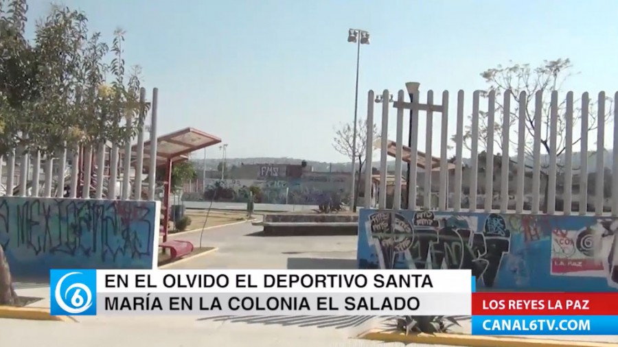 Deportivo de Santa María en la colonia El Salado se encuentra en el olvido