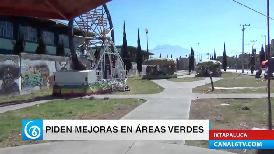 Habitantes de Villas de Chalco piden que se rescaten las áreas verdes