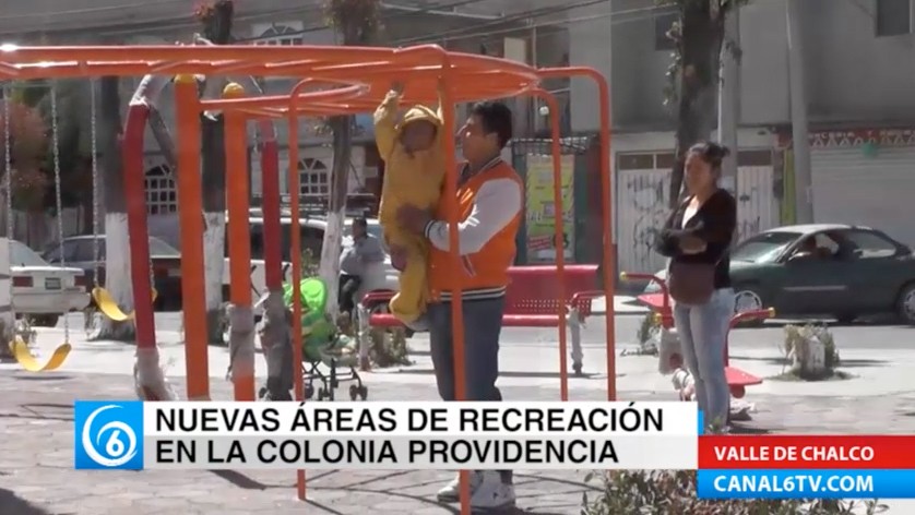 Niños y jóvenes disfrutan de nuevas áreas de recreación en la colonia Providencia en Valle de Chalco