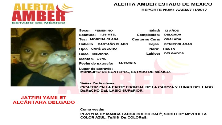 Alerta Amber Estado de México