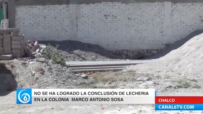 Autoridades de Chalco retrasan la construcción de una lechería