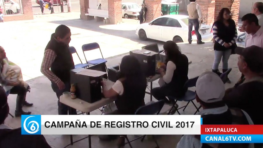 Inicia campaña de registro civil 2017 en Ixtapaluca