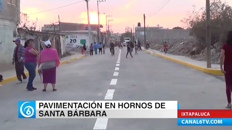 Pavimentación en Hornos de Santa Bárbara