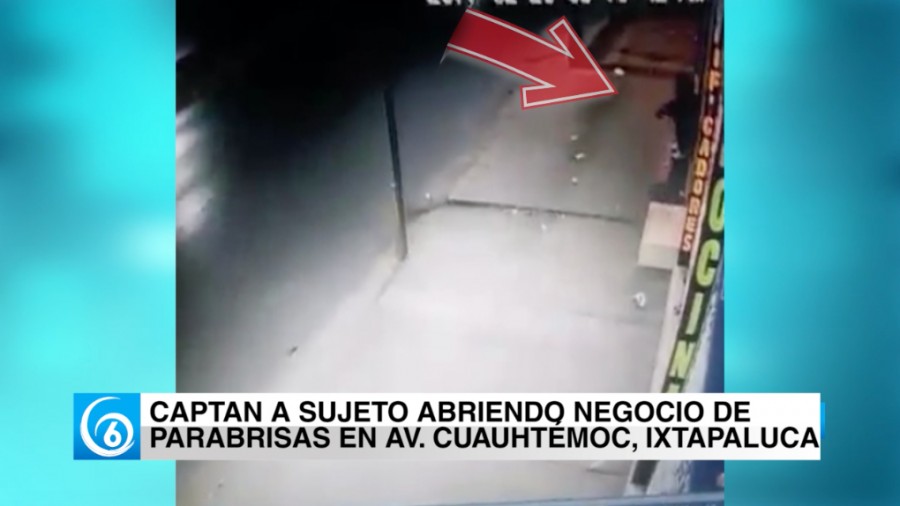 #VIDEO  Momento de robo a negocio en el municipio de Ixtapaluca