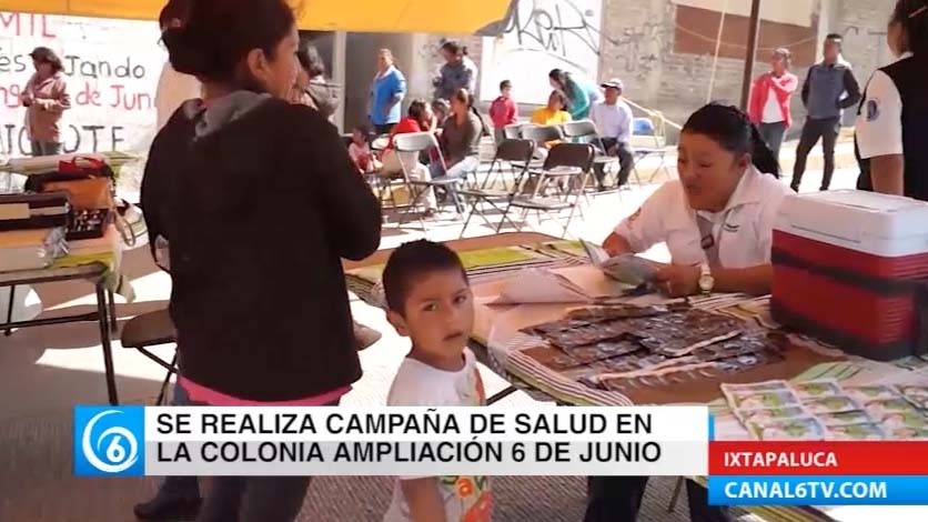 Jornada de salud en la colonia 6 de junio municipio de Ixtapaluca