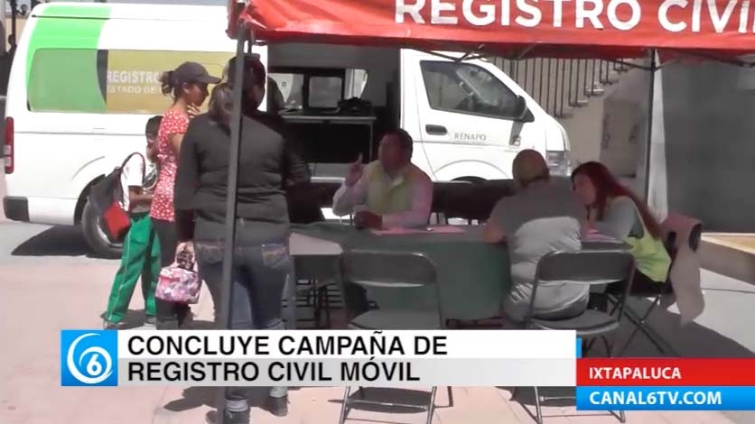 Concluyó campaña de registro civil