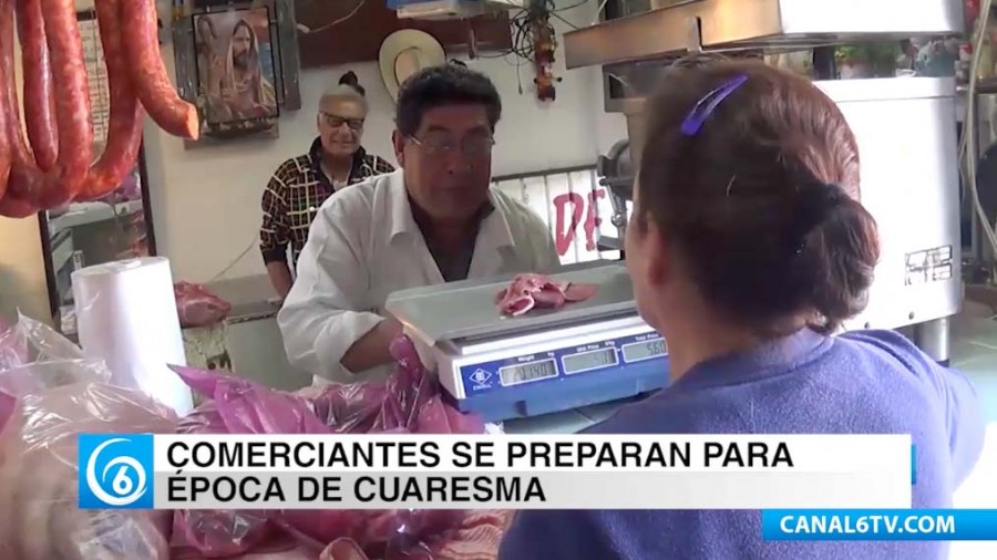 Comerciantes se preparan para la temporada de cuaresma