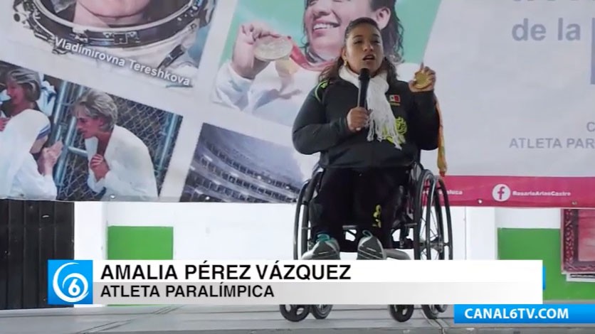 La atleta paralímpica Amalia Pérez Vázquez, imparte conferencia Retos de mi vida