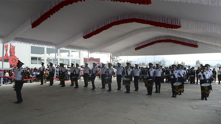 POLICÍA DE CHIMALHUACÁN GANA PRIMER LUGAR EN ENCUENTRO DE BANDAS DE GUERRA