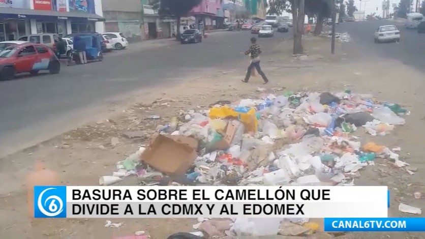 Problemática por basura en los límites de Nezahualcóyotl con Iztapalapa