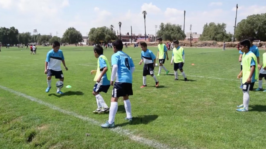 Torneo de fútbol infantil en Ixtapaluca