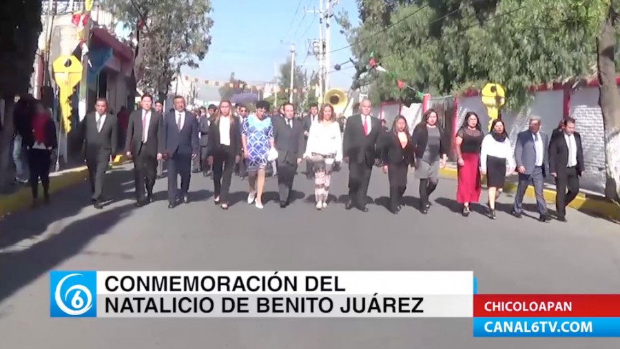 Gobierno de Chicoloapan conmemoró el Natalicio de Benito Juárez