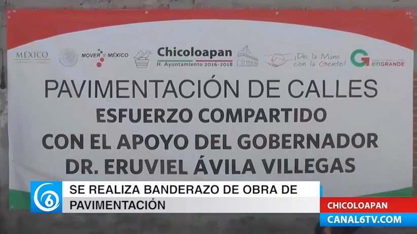 El gobierno de Chicoloapan dio inicio de obras de pavimentación de calles