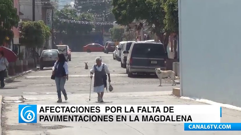 Afectaciones por falta de pavimentación en la calle de las Flores en la Magdalena Atlicpac municipio de Los Reyes La Paz