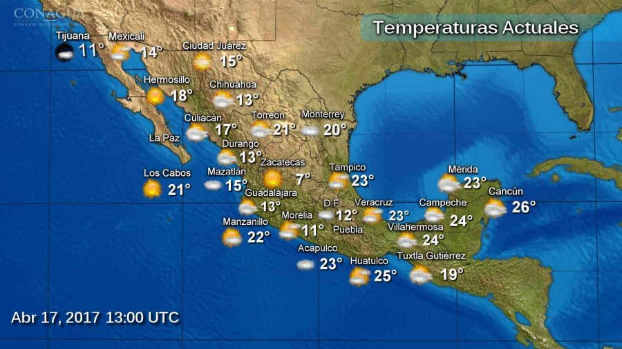 PRONÓSTICO METEREOLÓGICO DE LA REPÚBLICA MEXICANA