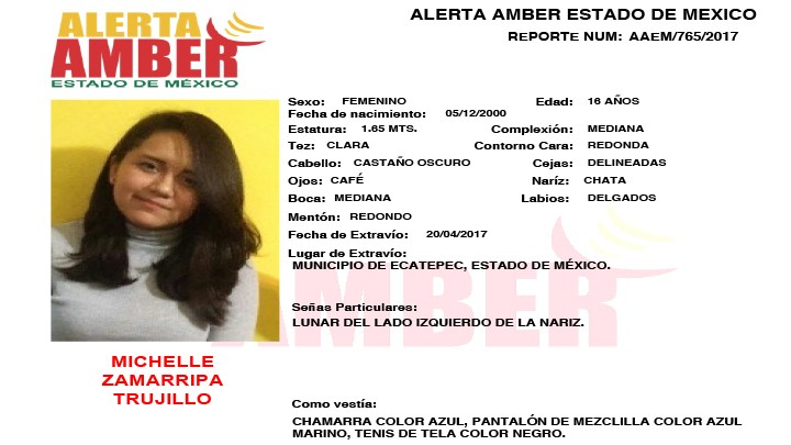 Alerta Amber Estado de México