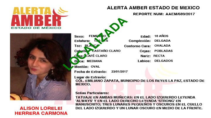 Localizan a menor extraviada en Los Reyes La Paz