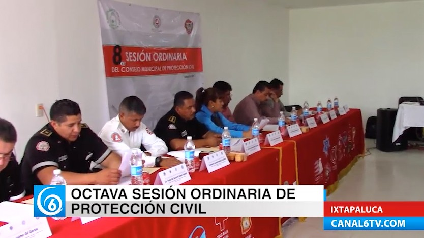 Octava sesión ordinaria de Protección Civil