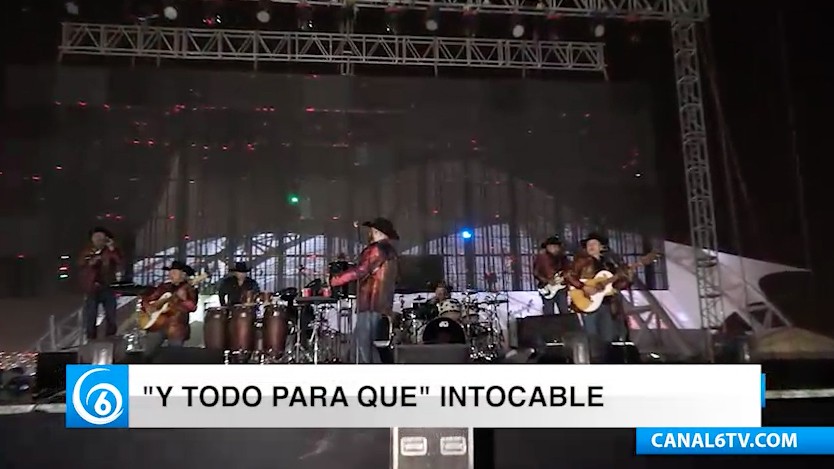 El pasado domingo se presentó Intocable en la Feria de Chimalhuacán