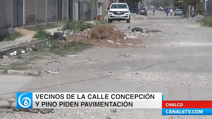 Vecinos de la calle Concepción y Pino piden la pavimentación de su calle