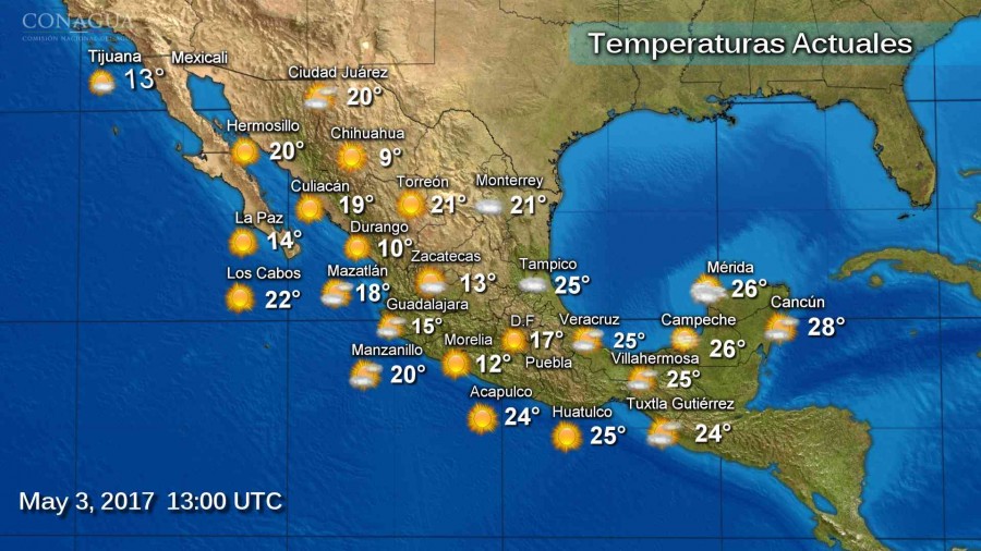 PRONÓSTICO METEREOLÓGICO DE LA REPÚBLICA MEXICANA