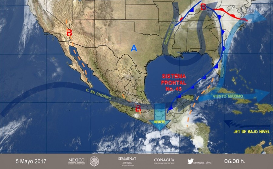 PRONÓSTICO METEREOLÓGICO DE LA REPÚBLICA MEXICANA