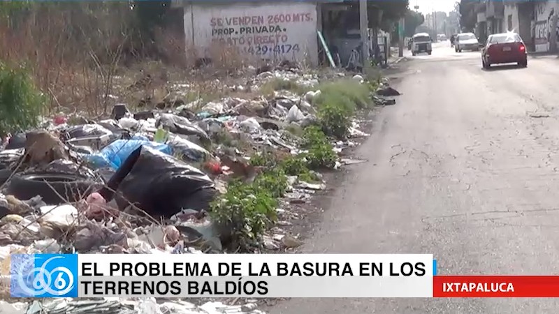 Problemas de basura en terrenos baldíos