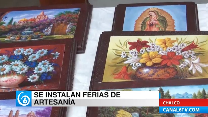 Instalan feria de artesanal en Chalco