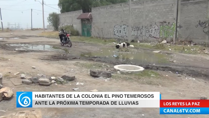 Habitantes de la colonia El Pino temerosos ante la próxima temporada de lluvias