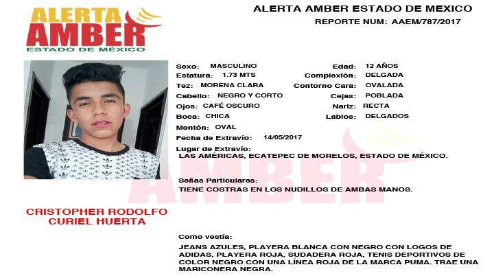 Alerta Amber Estado de México