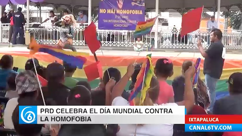 Militantes del PRD conmemoraron el Día Mundial Contra la Homofobia