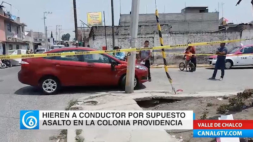 Hieren a conductor por supuesto asalto en la colonia Providencia