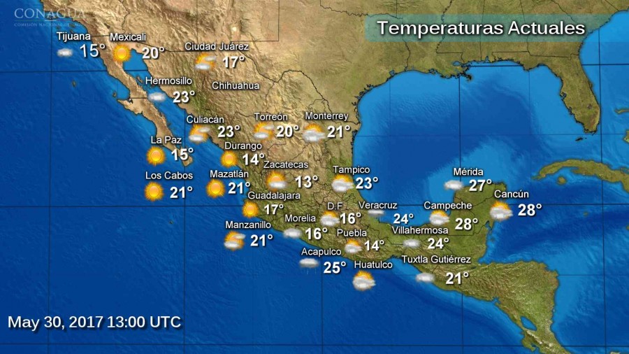 PRONÓSTICO METEREOLÓGICO DE LA REPÚBLICA MEXICANA