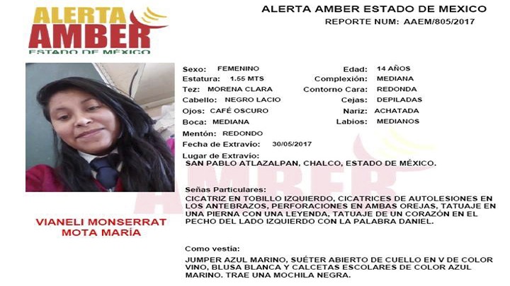 Alerta Amber Estado de México