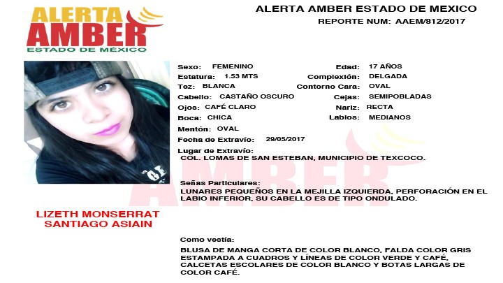 Alerta Amber Estado de México