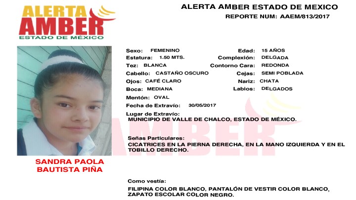 Alerta Amber Estado de México