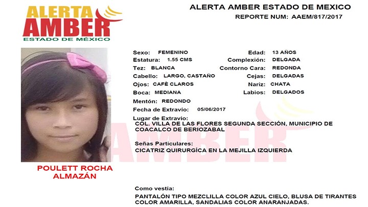 Alerta Amber Estado de México