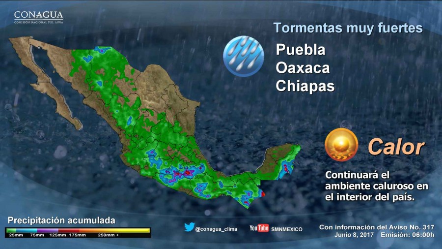 PRONÓSTICO METEREOLÓGICO DE LA REPÚBLICA MEXICANA