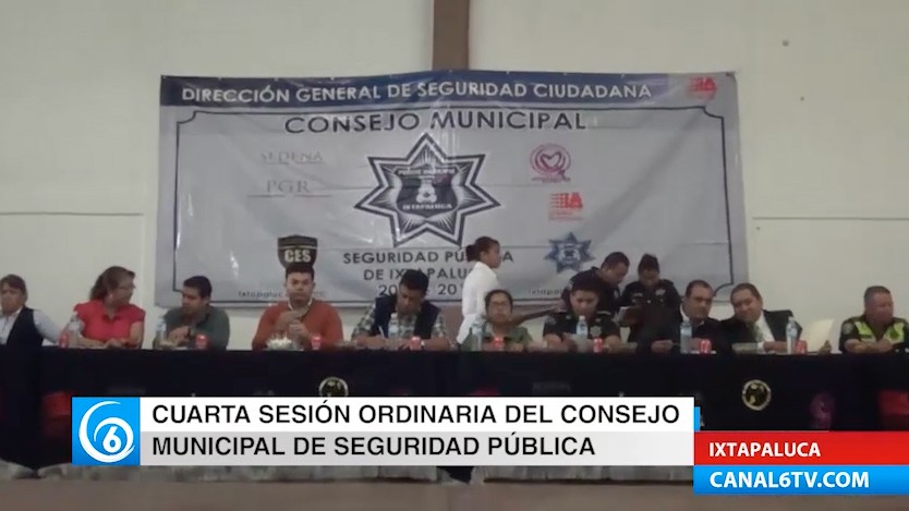 Reunión del Consejo de Seguridad Municipal en Tlapacoya