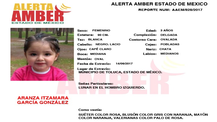 Alerta Amber Estado de México