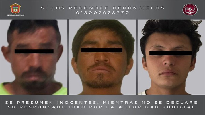 DETIENEN A TRES PRESUNTOS ASALTANTES EN ECATEPEC