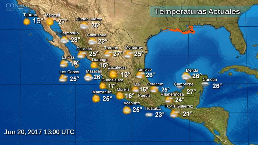 PRONÓSTICO METEREOLÓGICO DE LA REPÚBLICA MEXICANA