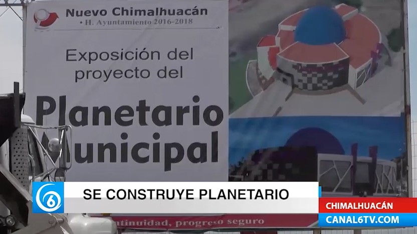 Avance en la construcción del planetario en Chimalhuacán